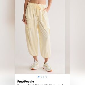 Free People Light Yellow Joggers